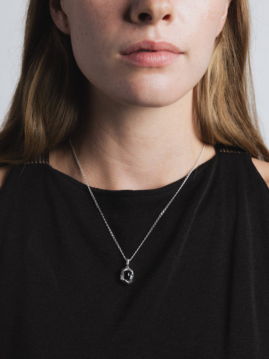 Sterling Silver Smoke Quartz Pendant Necklace