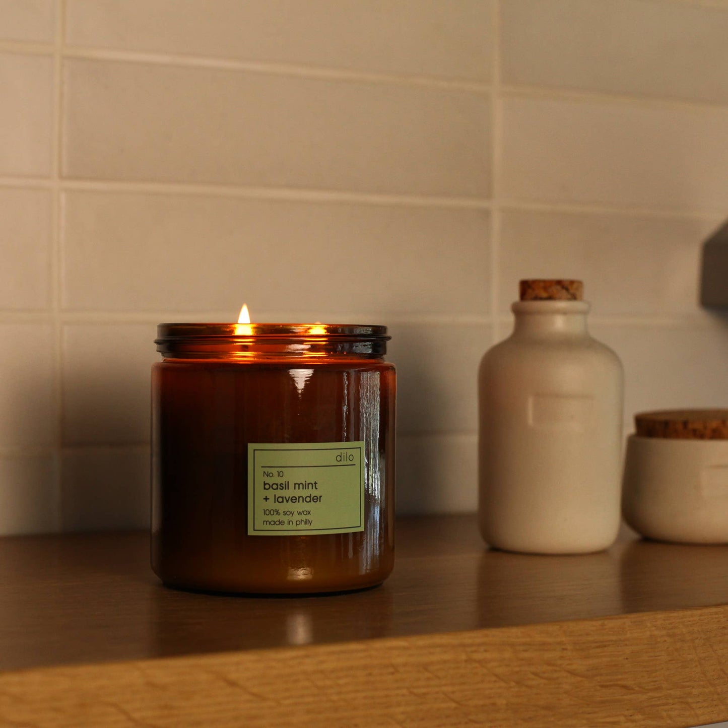 No. 10 Basil Mint + Lavender Candle 12.5oz + 7.5oz