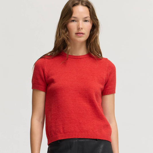 Classic Short Sleeve Sweater Knit