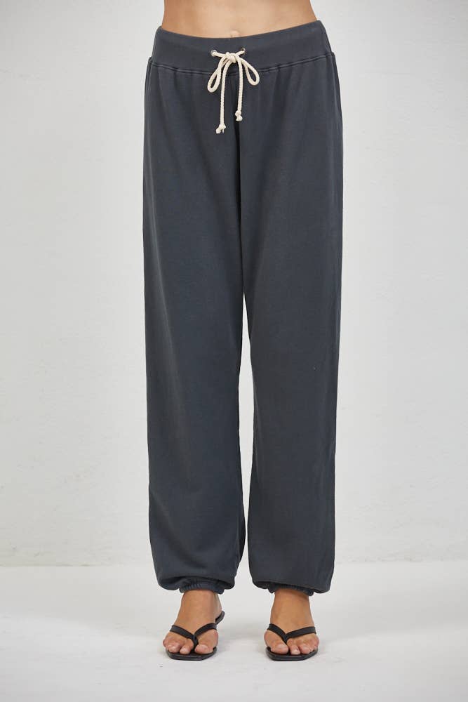 Washed Black Jogger Pants