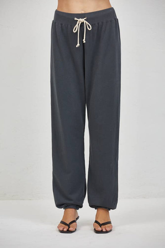 Washed Black Jogger Pants