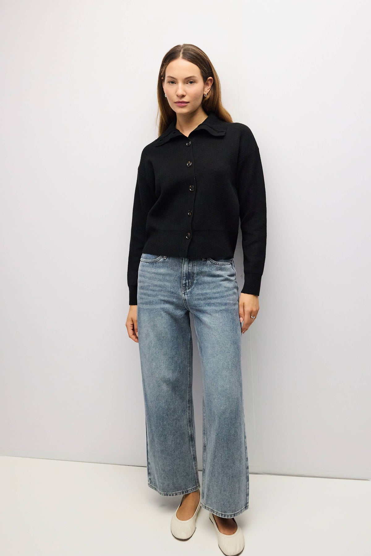 Turtleneck Button Front Cardigan