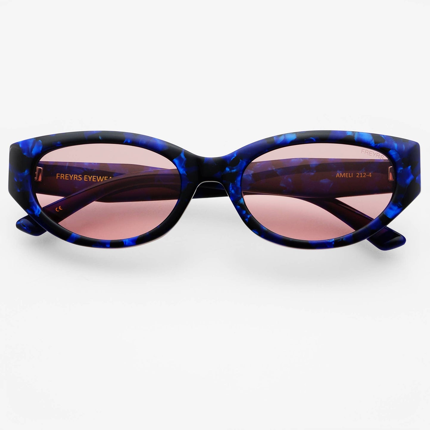 Ameli Blue/Pink Cat-Eye Sunglasses