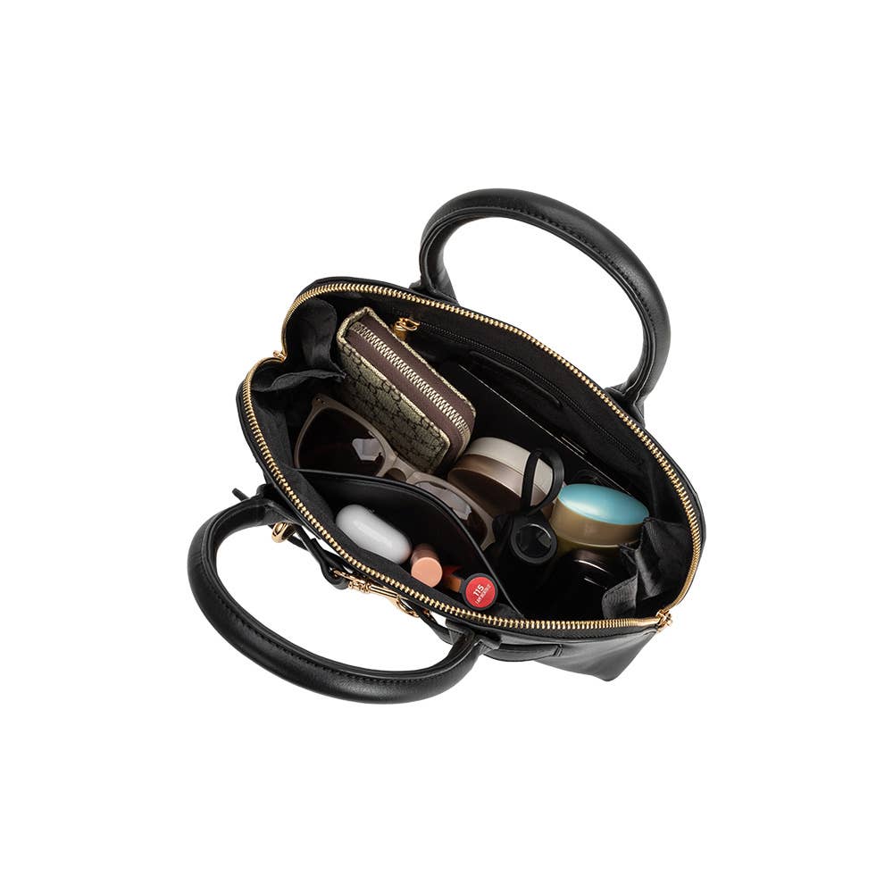 Rue Black Top Handle Bag