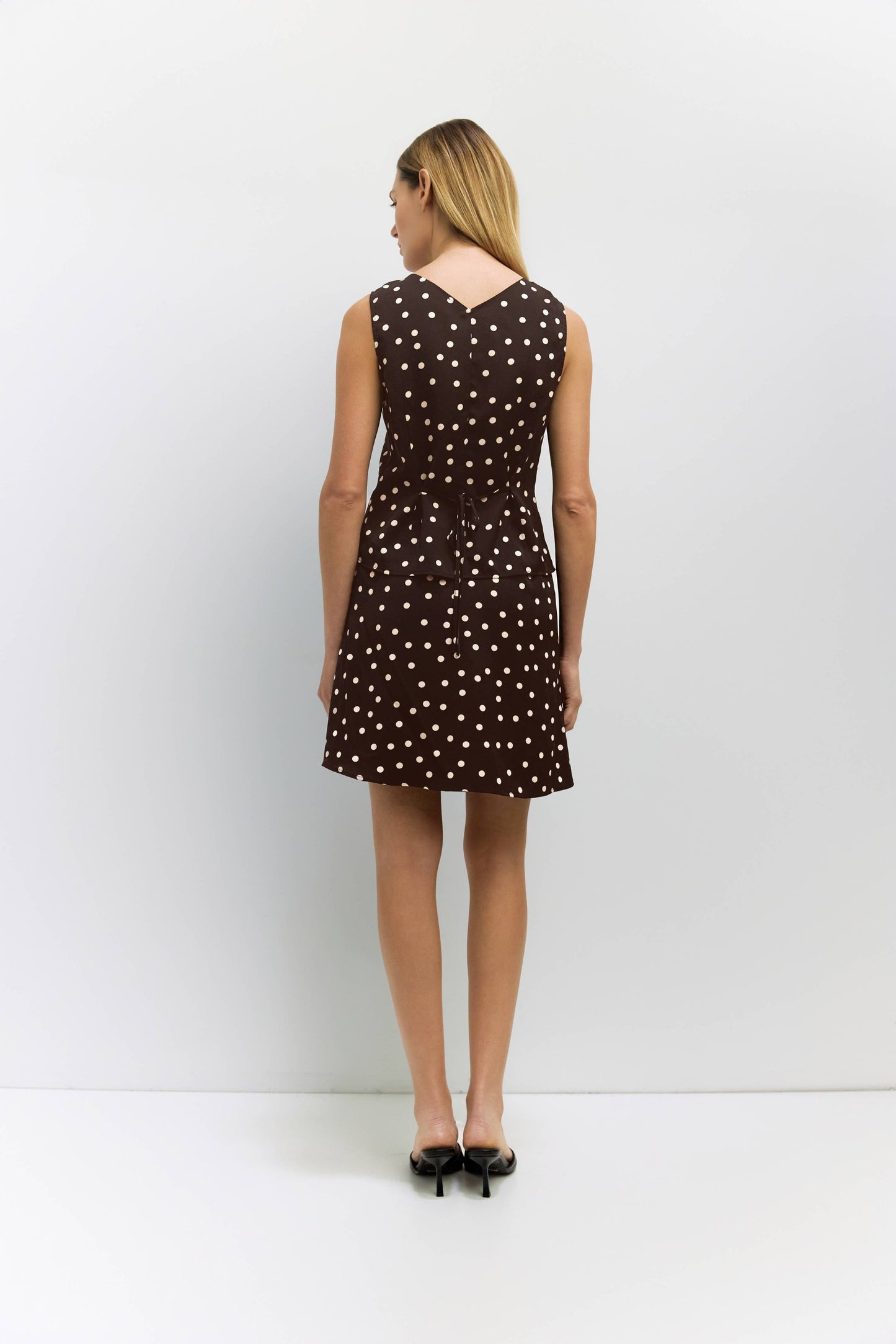 Satin Polka Dot Skirt
