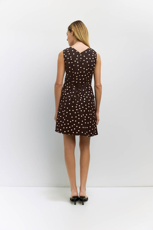 Satin Polka Dot Skirt