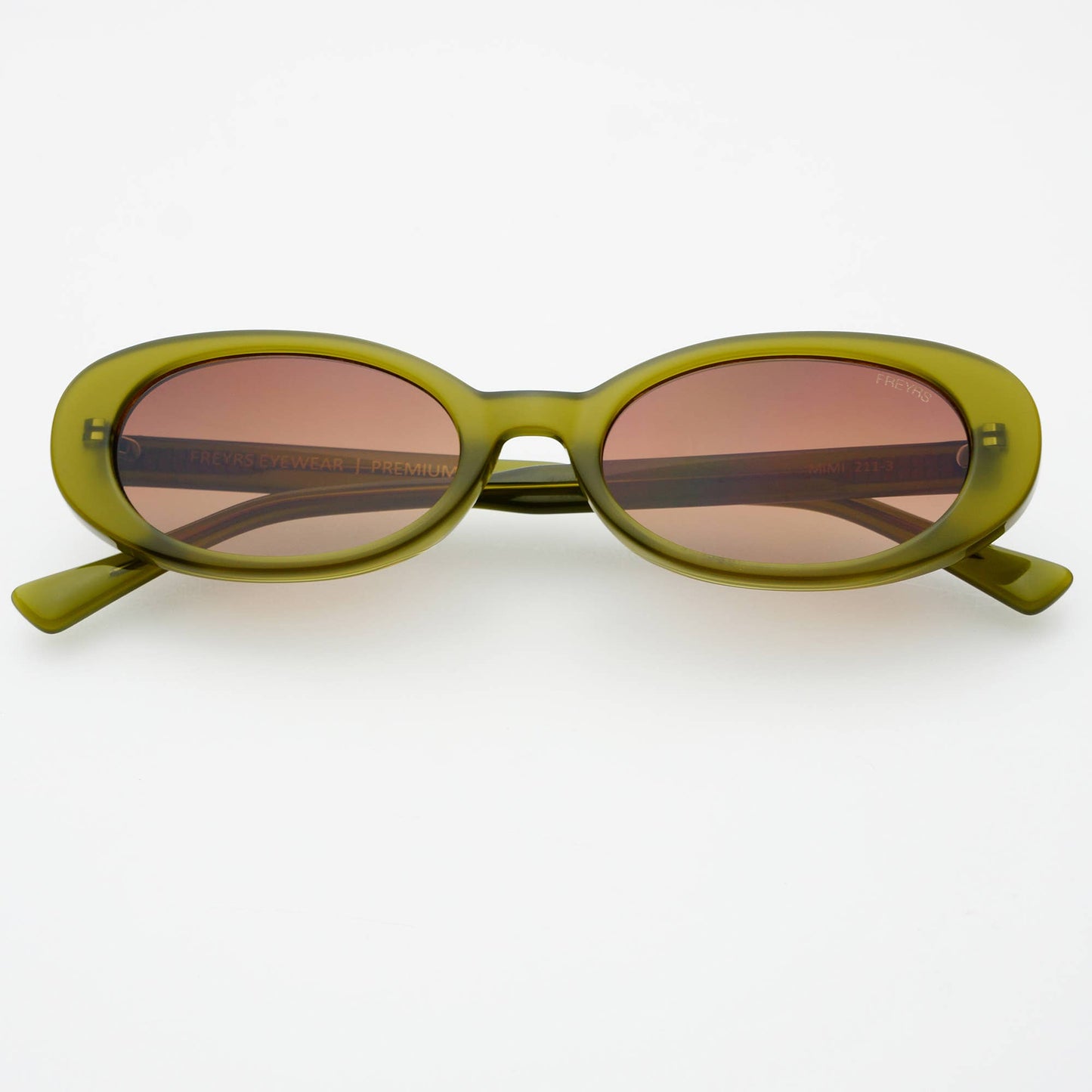 Mimi Olive Oval Sunglasses