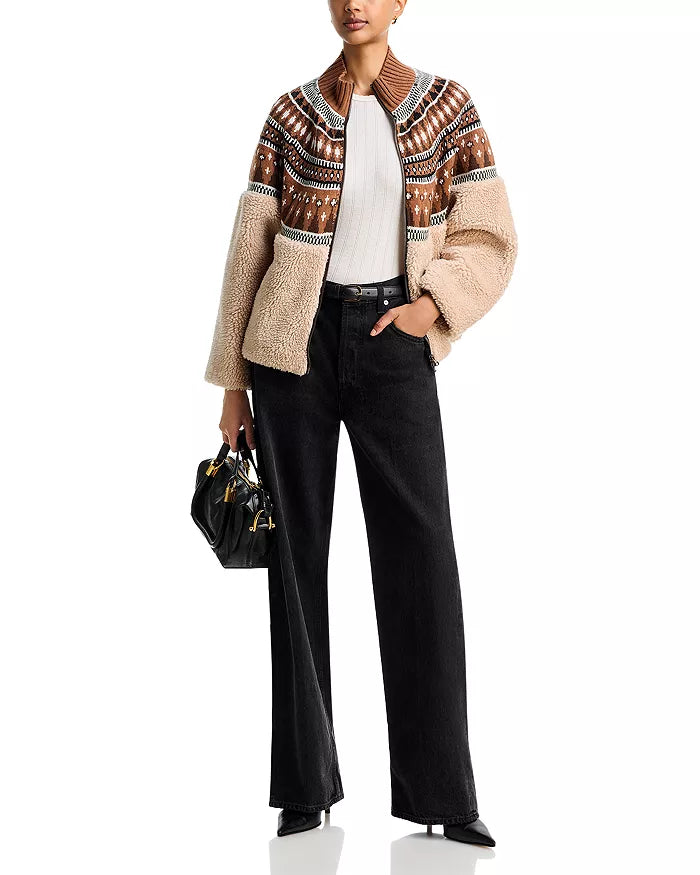 Fair Isle Sherpa Jacket