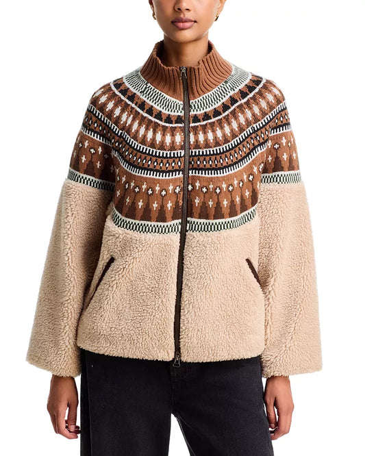 Fair Isle Sherpa Jacket