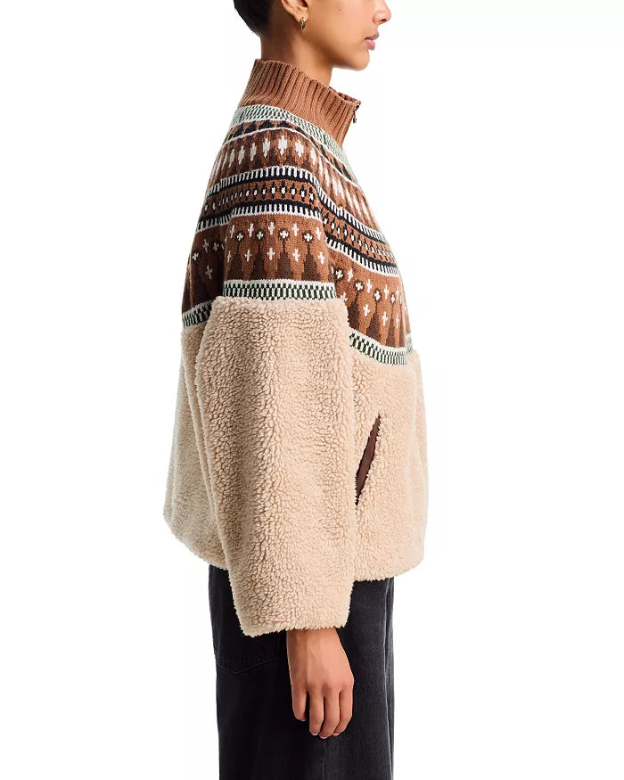 Fair Isle Sherpa Jacket