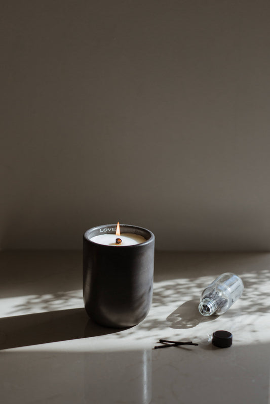 Love Scented Wooden Wick Coconut Wax Candle