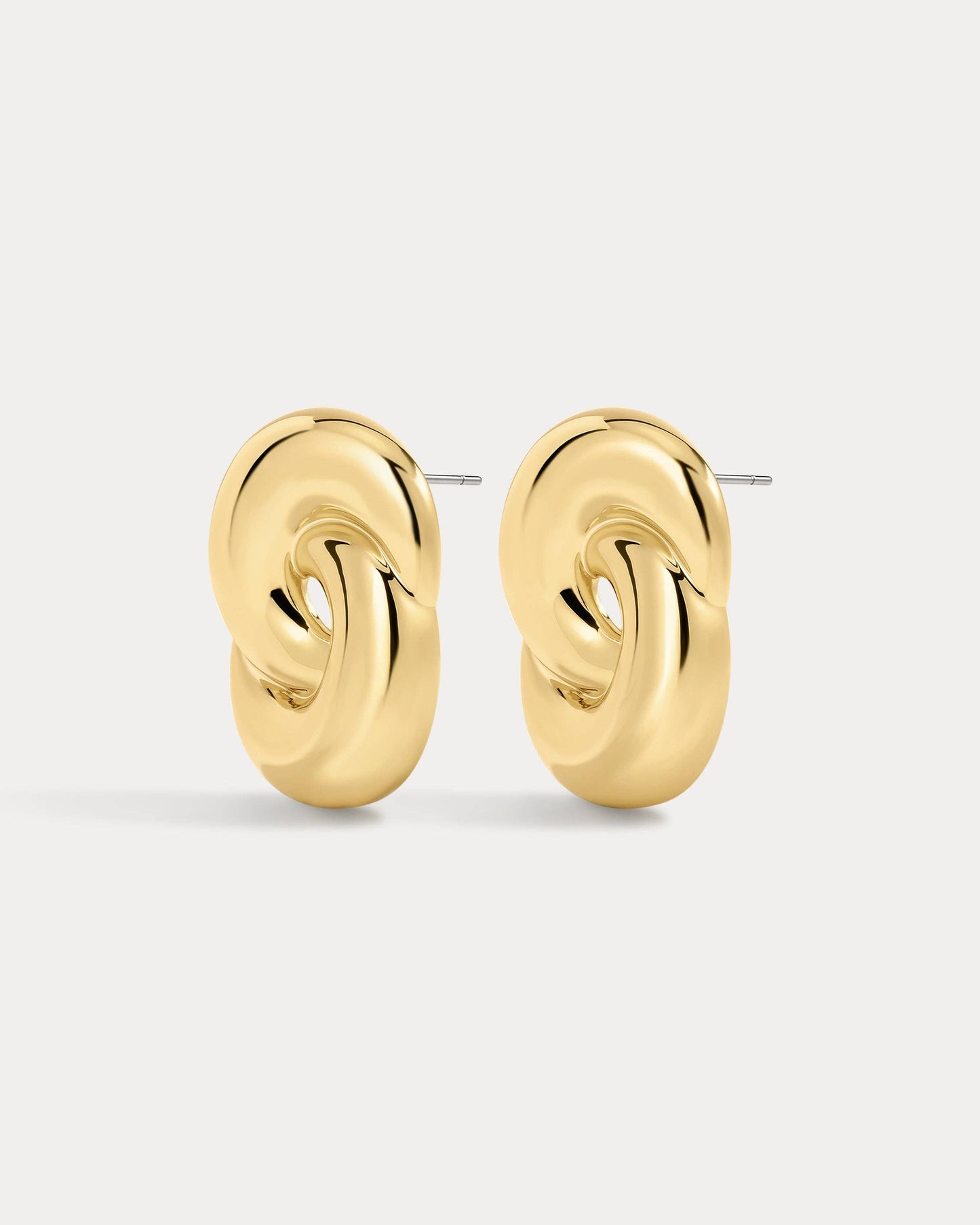 Gold Solstice Knot Stud