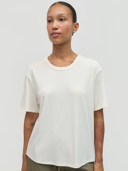 Oversized Modal Crew Neck Tee
