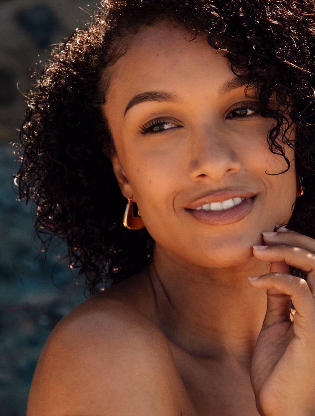 Geometric Gold Hoop Earrings
