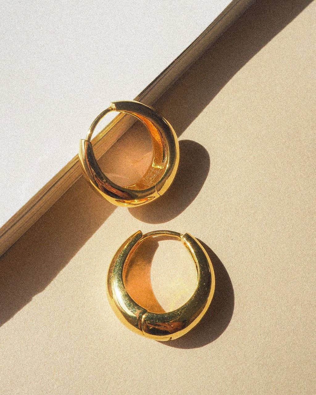 Gold Marbella Hoops