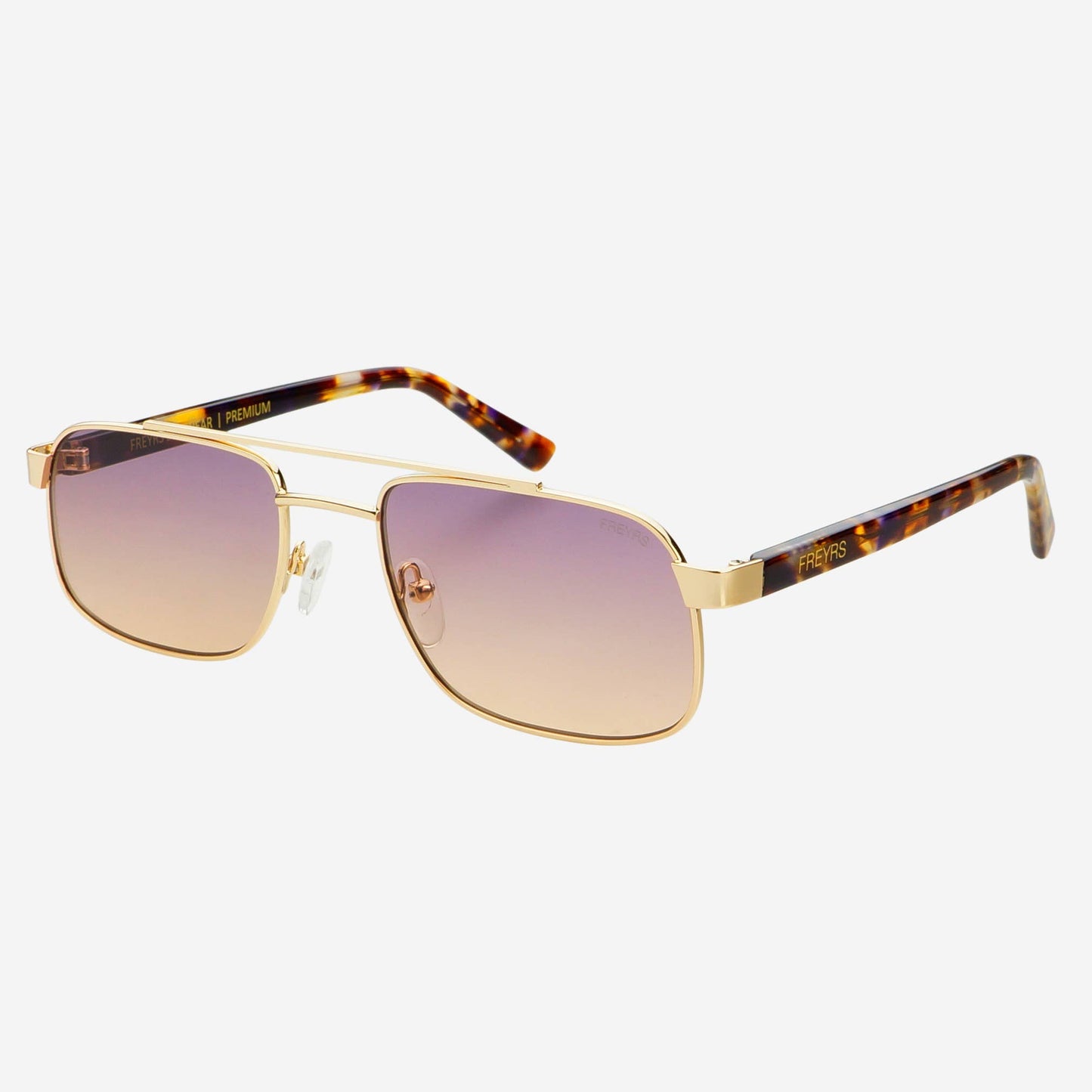 Vesper Gold Sunset Unisex Aviator Sunglasses