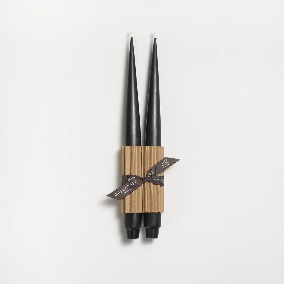 Apollo 12" Taper Beeswax Candle Set
