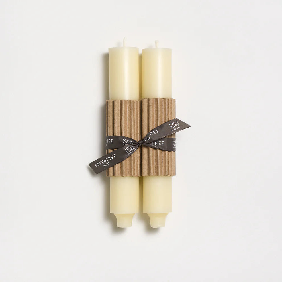 Column Taper Beeswax Candles