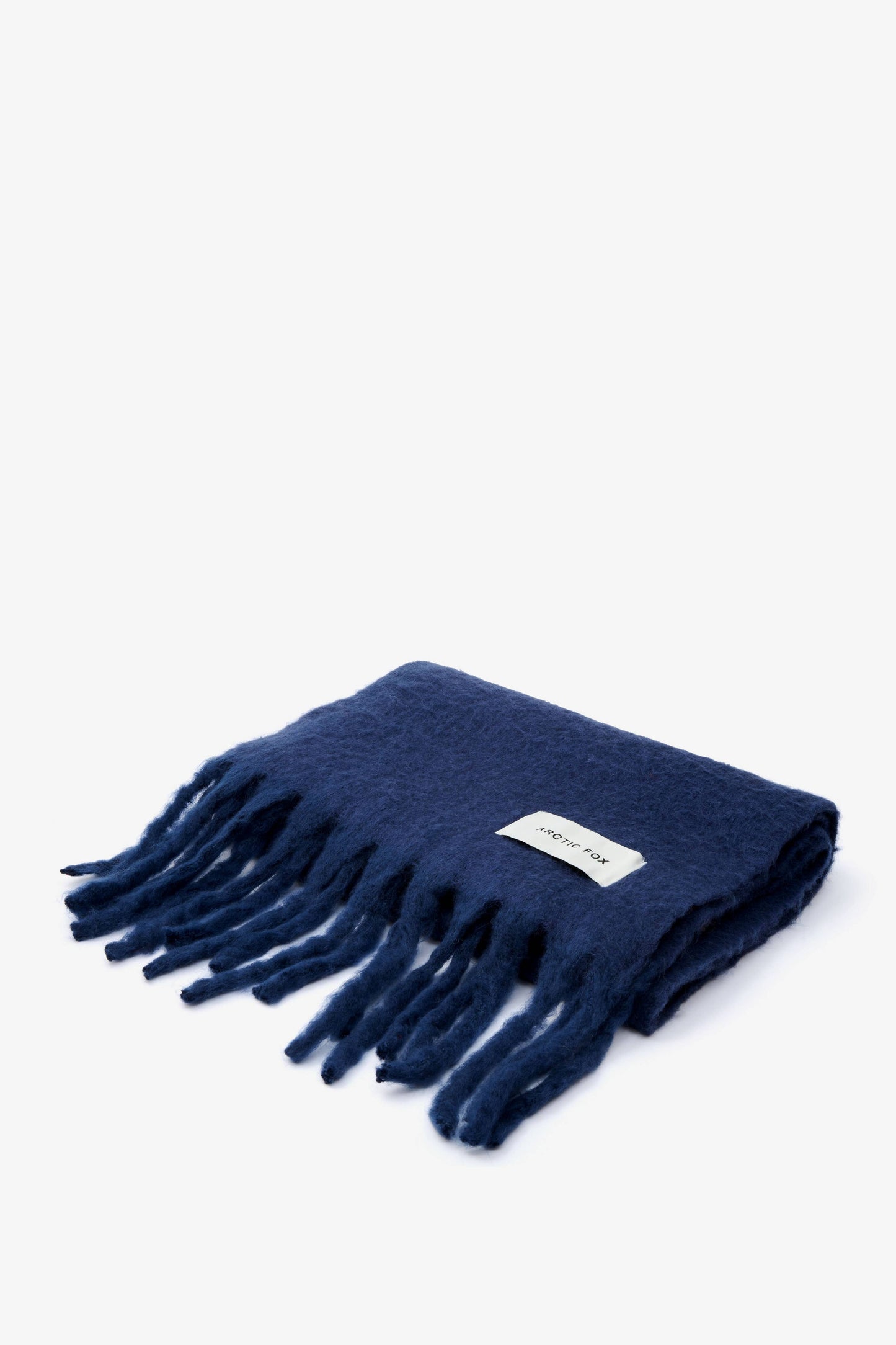 Midnight Blue Brushed Oversized Scarf