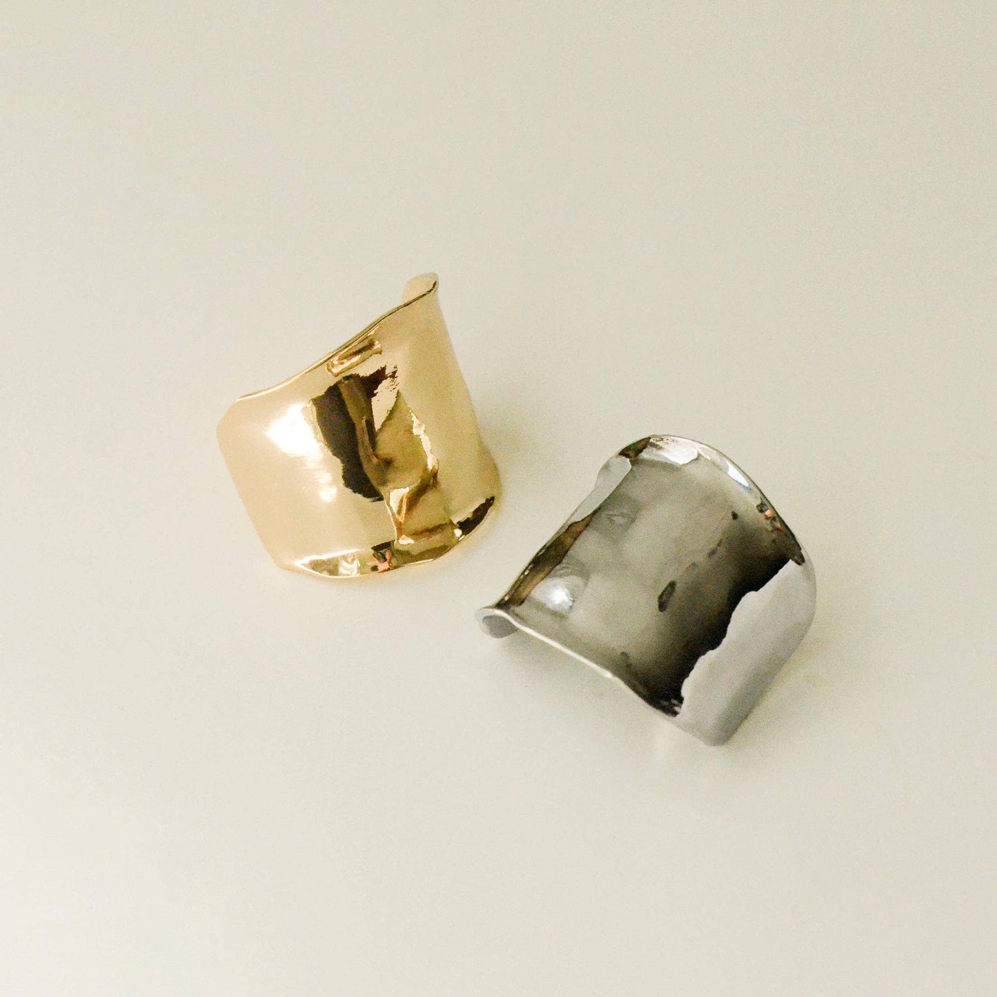 Gold Metal Hair Ponytail Cuff Stick