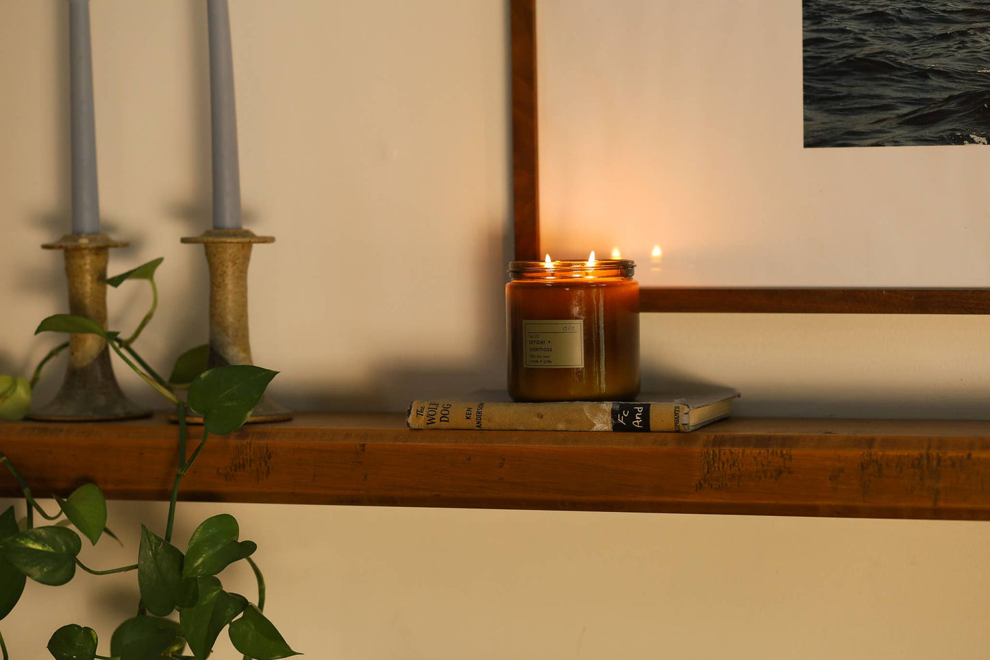 No. 02 Amber + Oakmoss Soy Candle