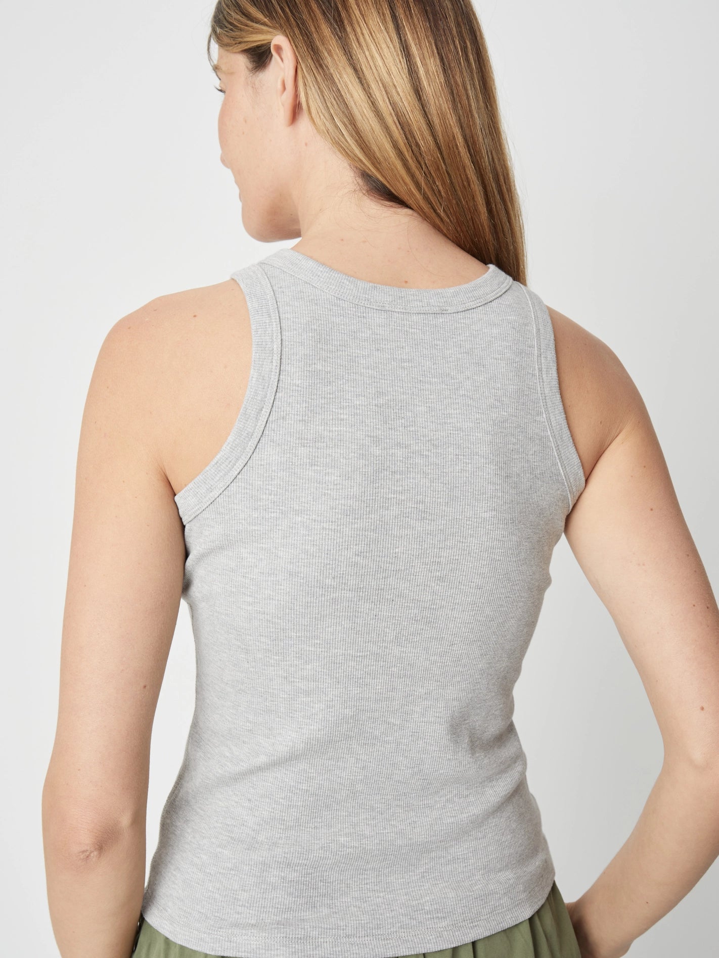 Ribbed Scoop Knit Tank Top