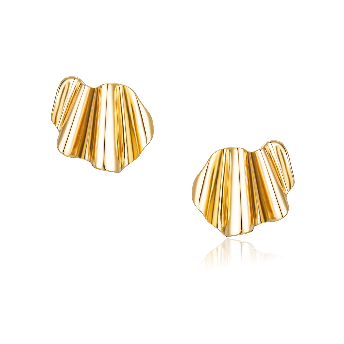 Sculpted Statement Stud Earrings