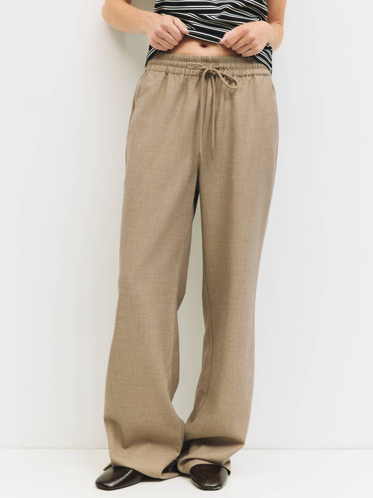 Pull-On Wide Leg Trouser Pant