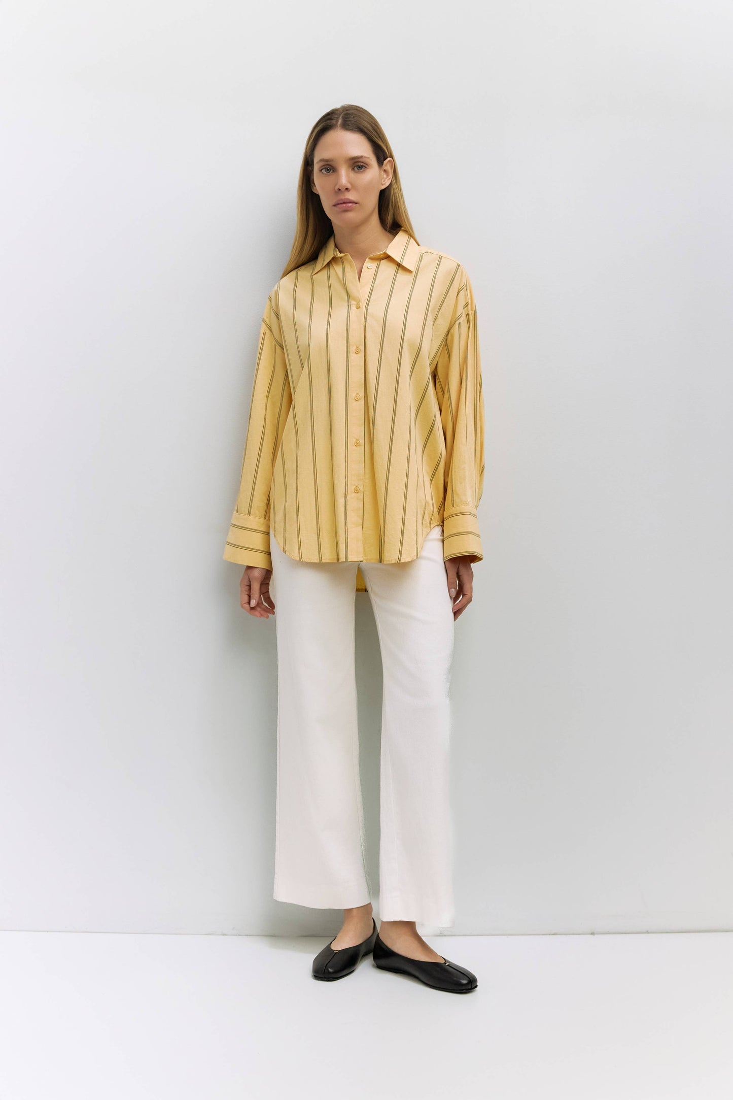 Striped Button-Down Shirt