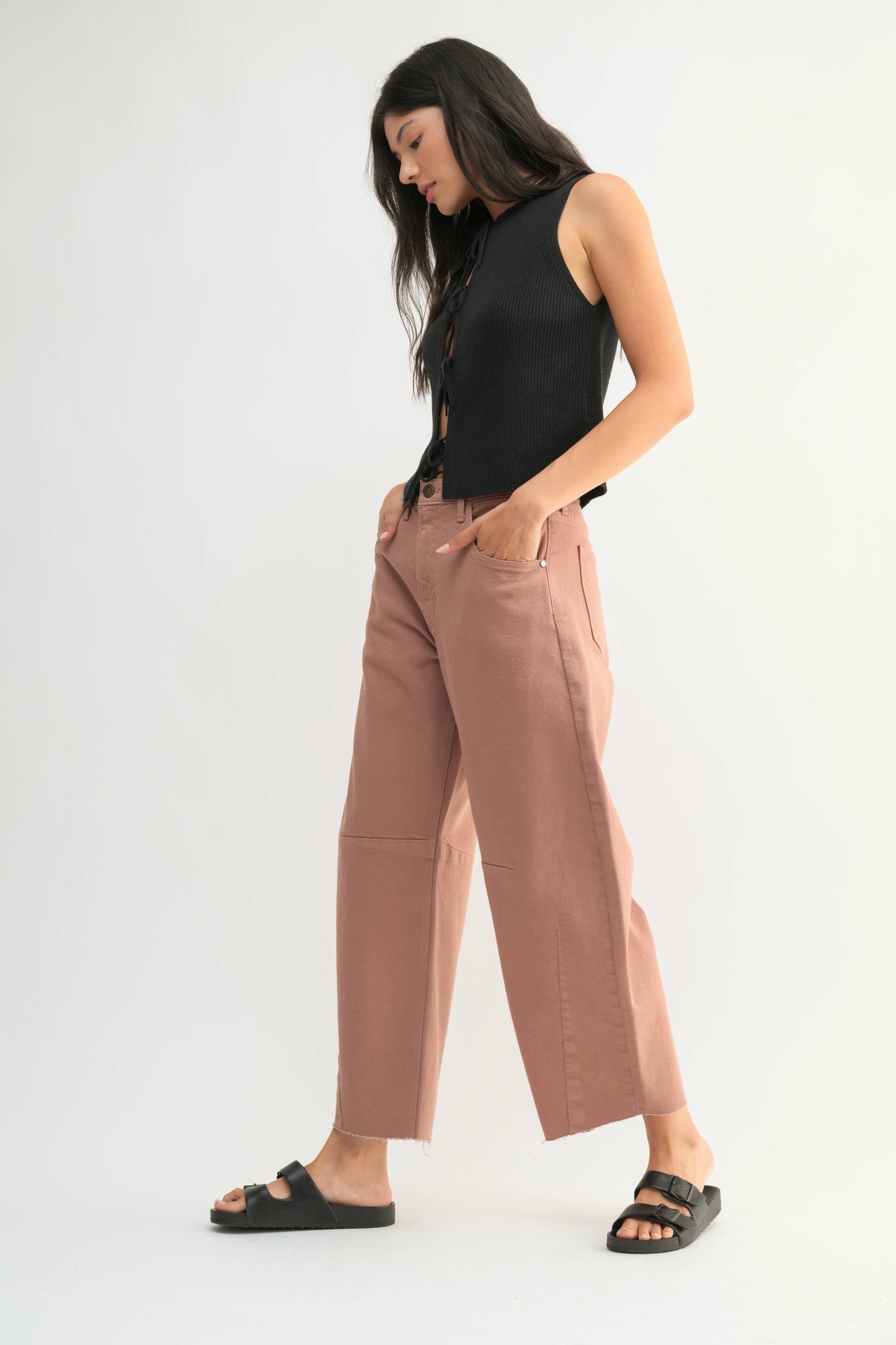 Clay Seamed Barrel Jeans