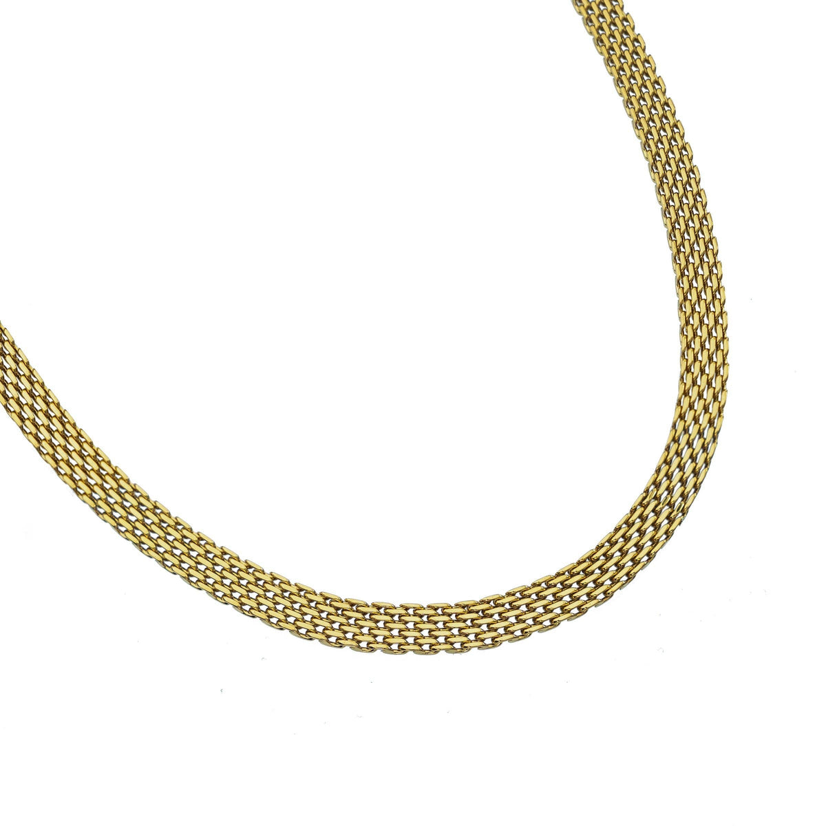 18K Gold Braided Necklace