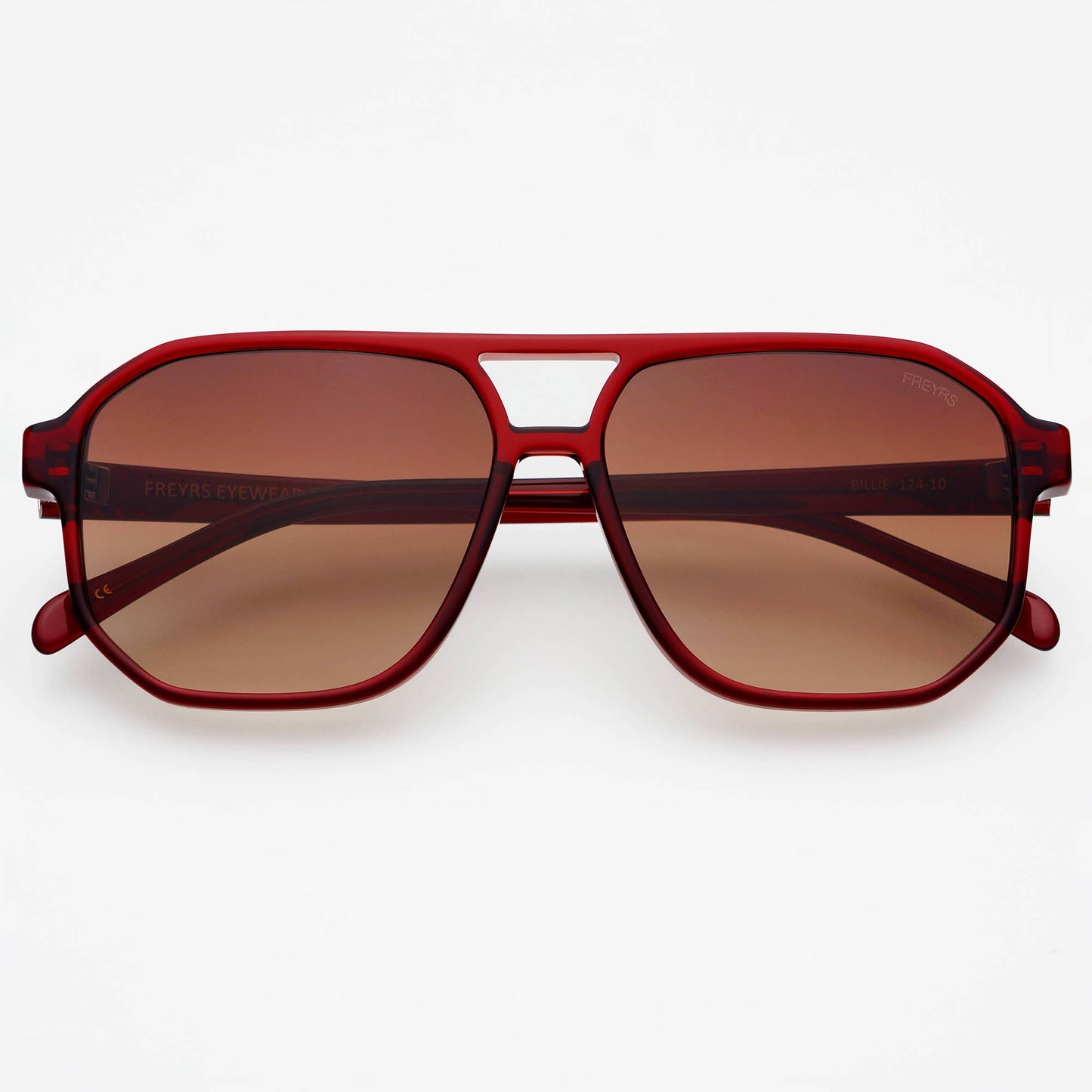 Billie Dark Cherry Aviator Sunglasses