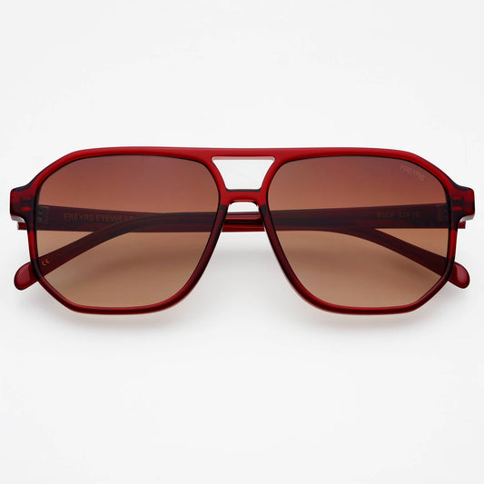 Billie Dark Cherry Aviator Sunglasses
