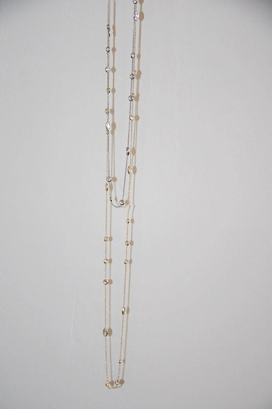 Gold Vintage-Inspired Link & Chain Long Necklace