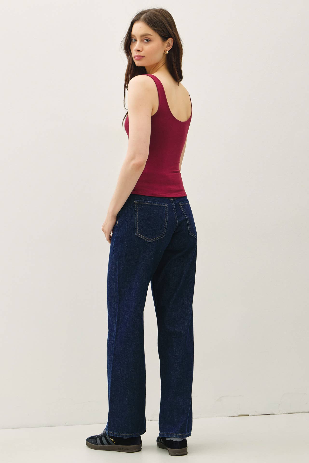 Scoop Neck Jersey Tank Top