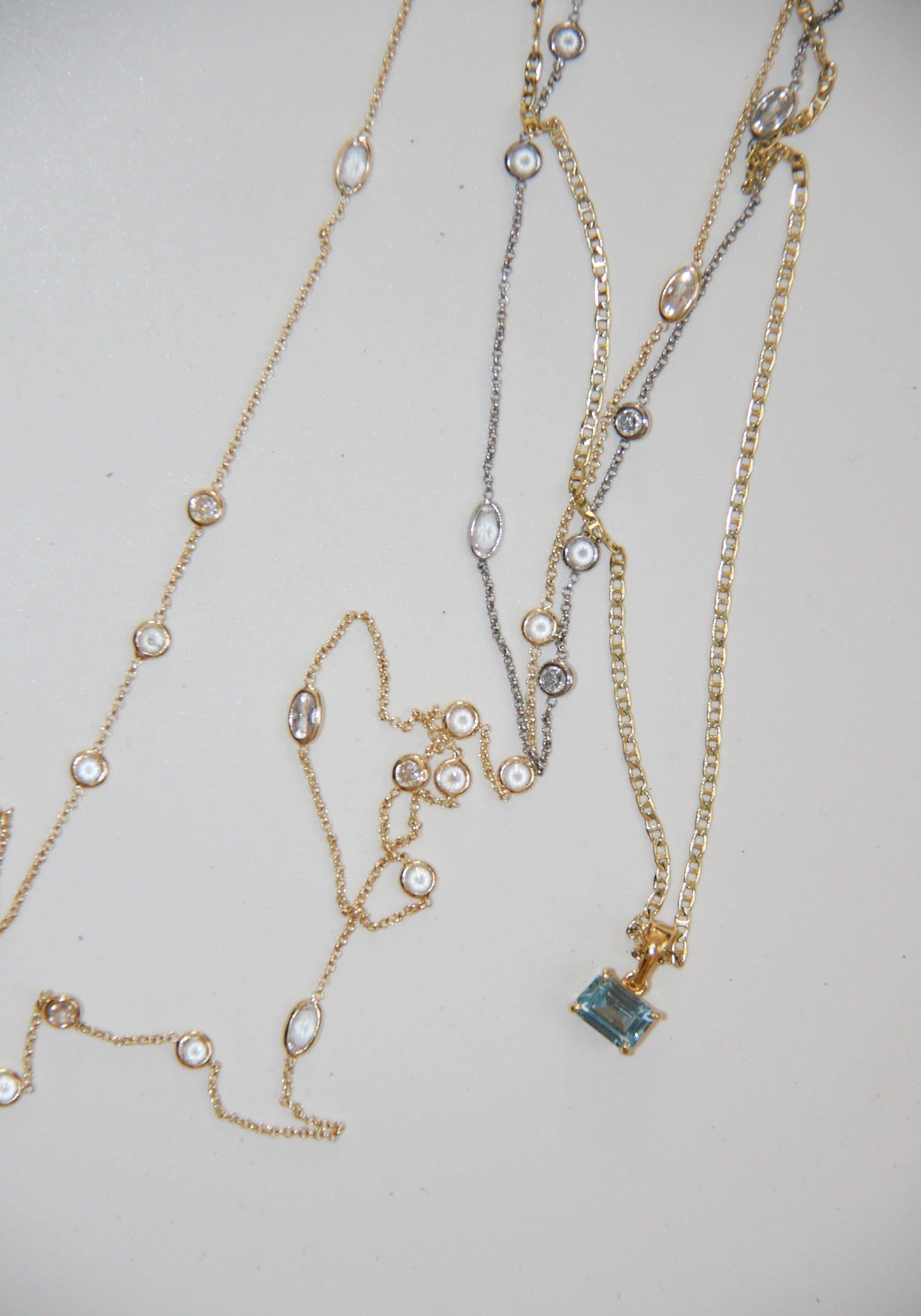Gold Vintage-Inspired Link & Chain Long Necklace