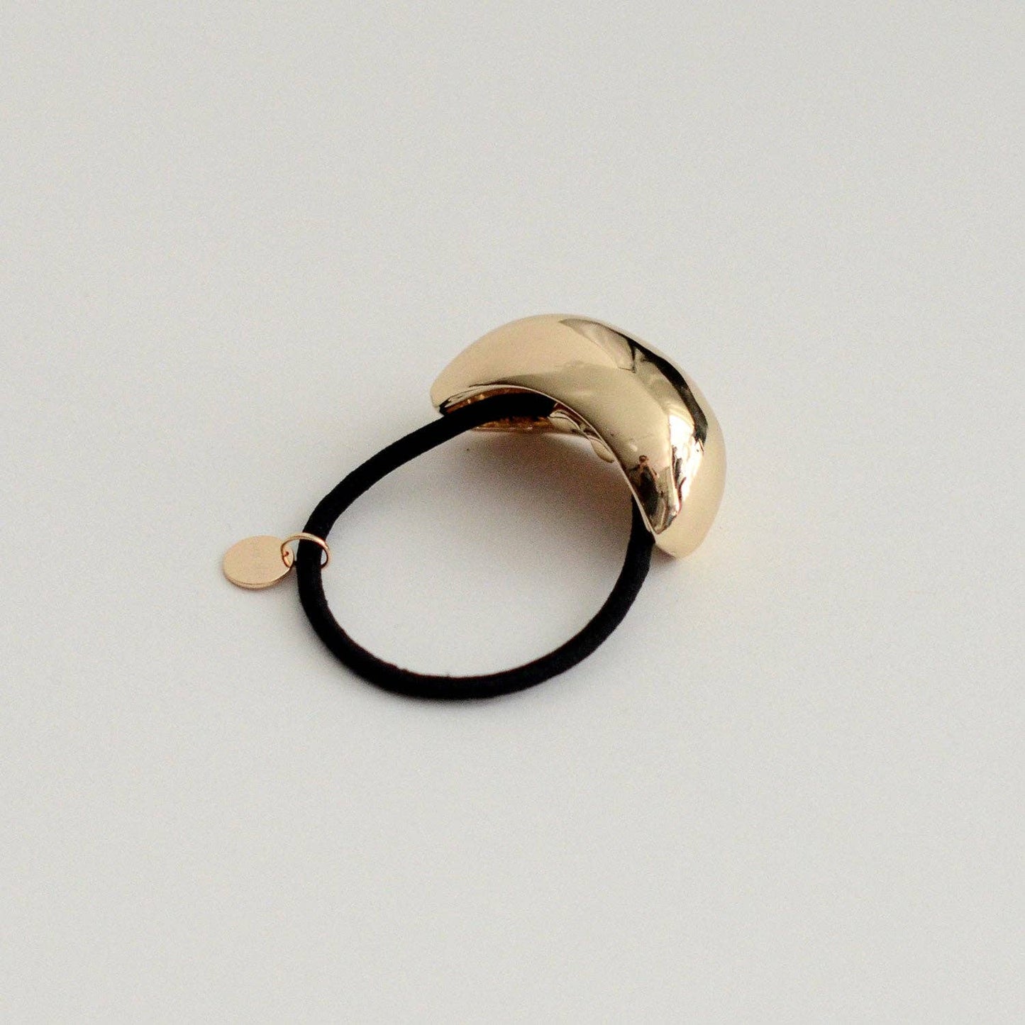 Gold Bold Crescent Metal Ponytail Cuff Hair Tie