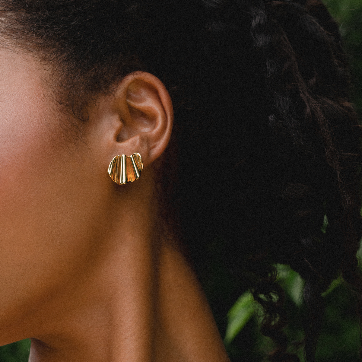 Sculpted Statement Stud Earrings