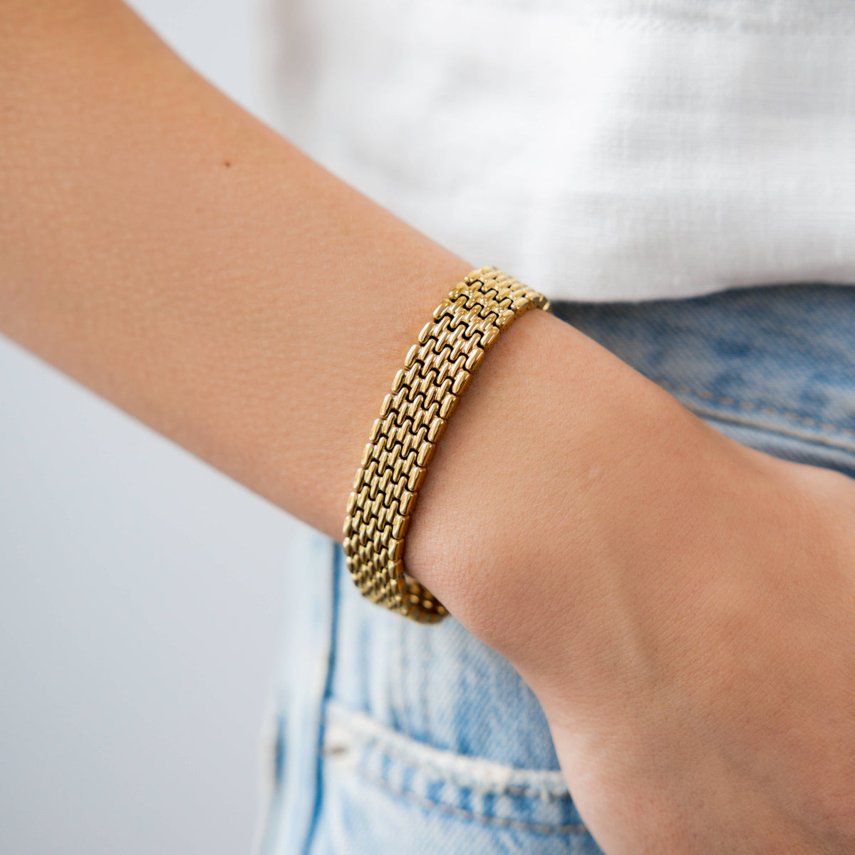 18K Gold Link Bracelet