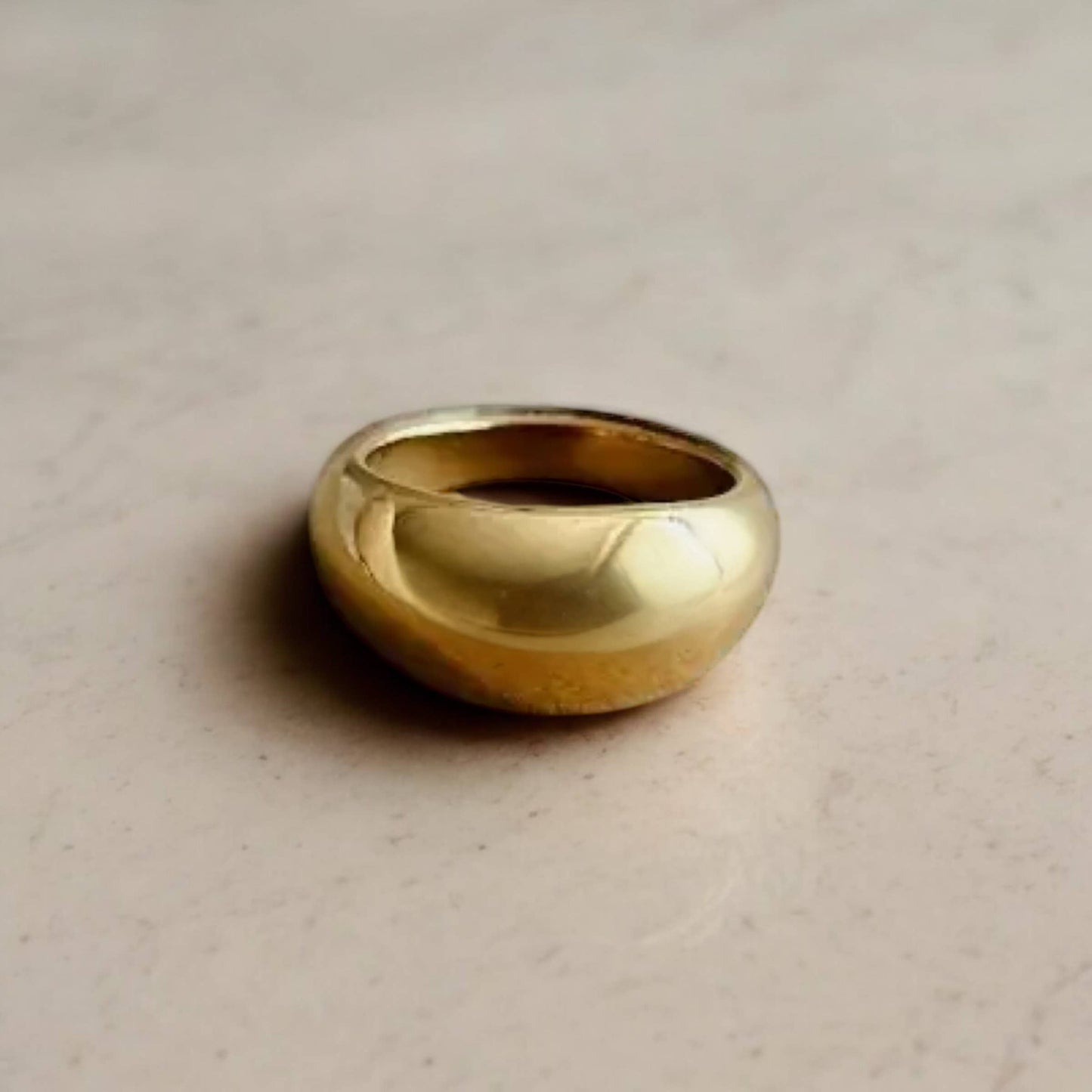 Chunky Gold Dome Ring