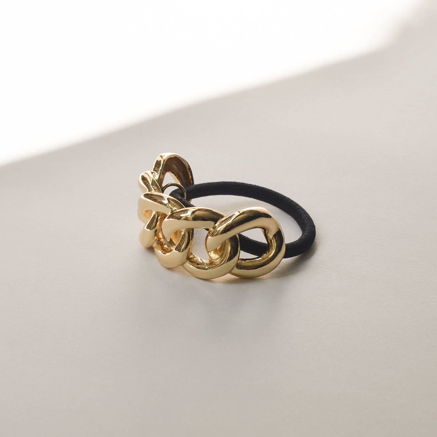 Gold Chain Metal Ponytail Cuff Hair Tie