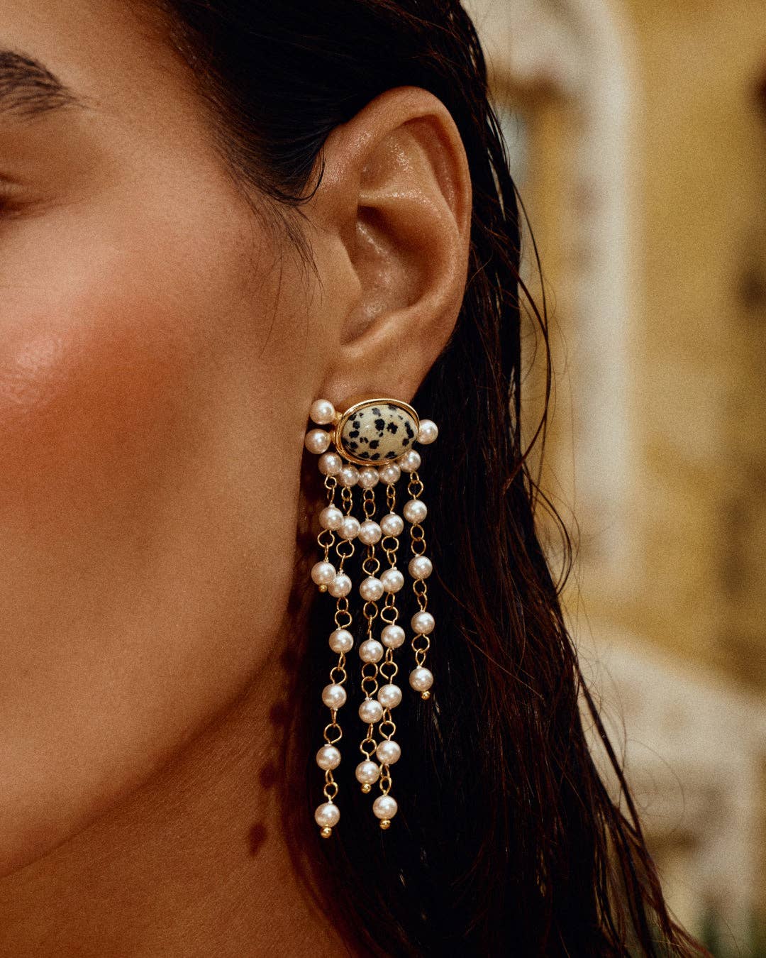 The Palma Pearl Studs - Silver