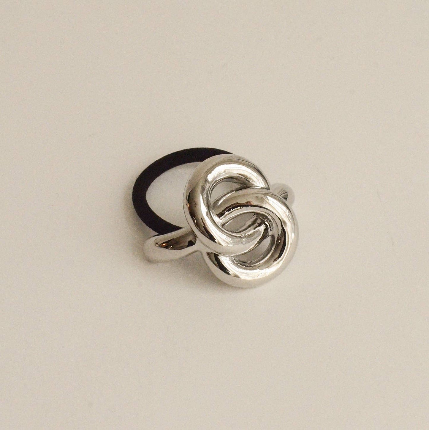 Silver Eternal Loop Ponytail Hair Ti
