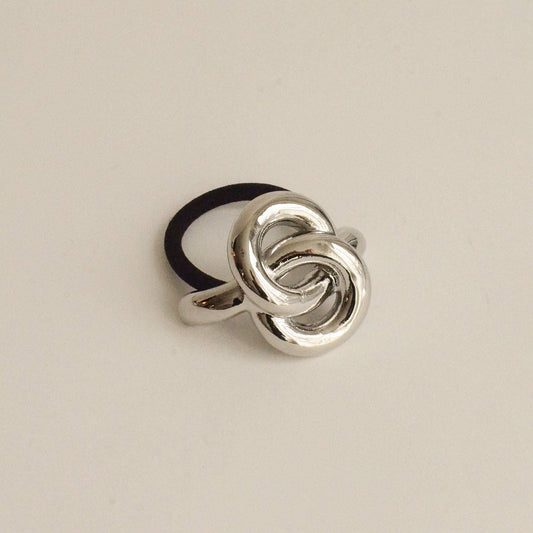 Silver Eternal Loop Ponytail Hair Ti