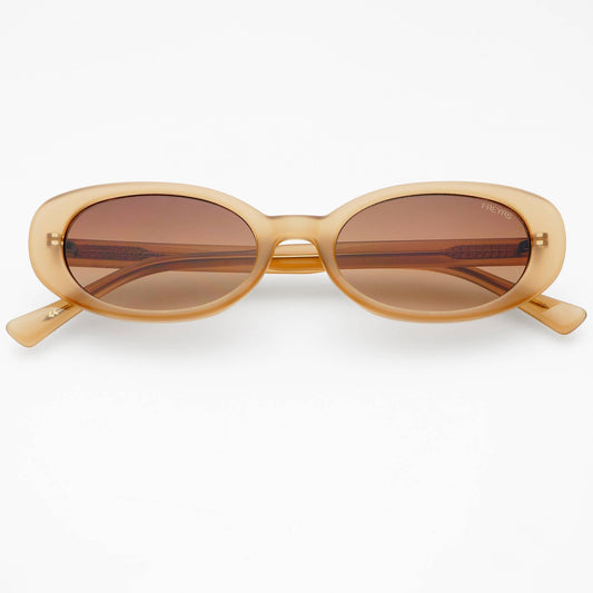 Mimi Sand Oval Sunglasses