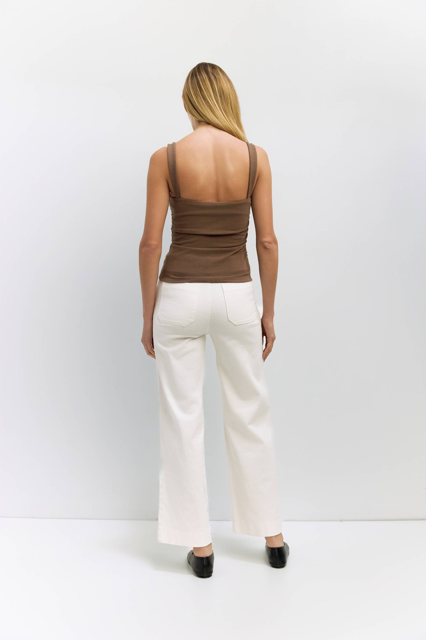 Sweetheart Neck Ruched Side Tank