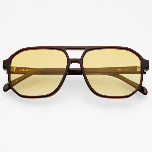 Chocolate Billie Unisex Aviator Sunglasses