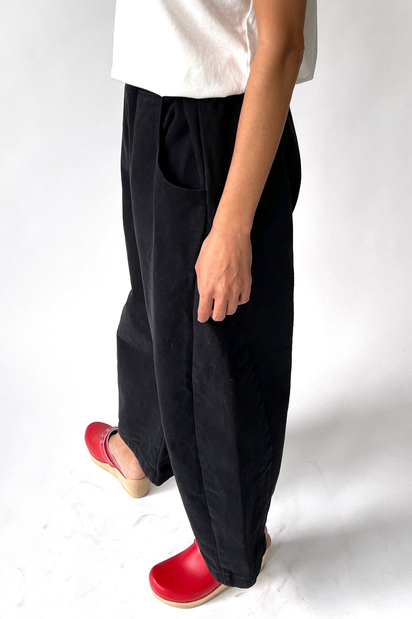 Black Canvas Arc Pants
