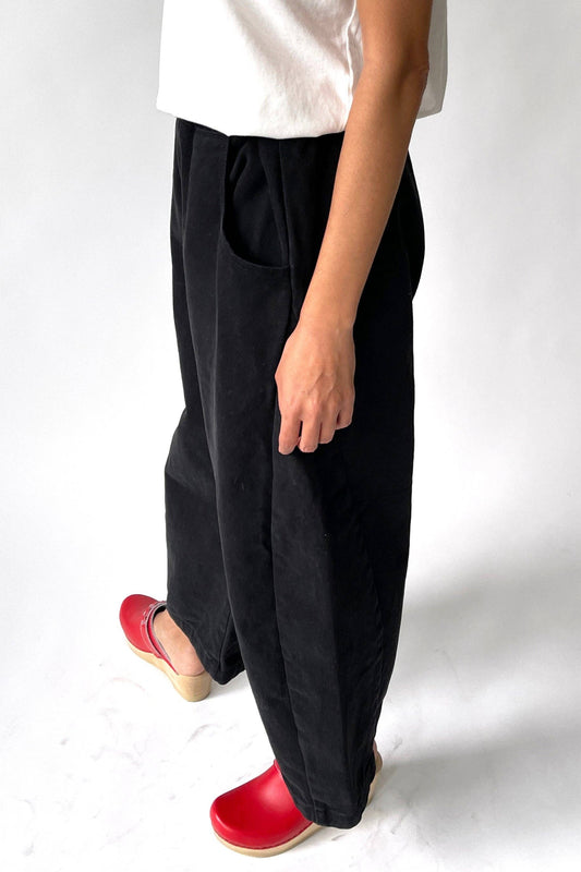 Black Canvas Arc Pants