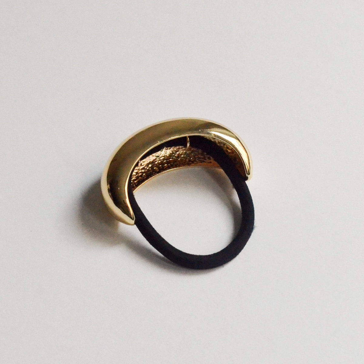 Gold Crescent Metal Ponytail Cuff